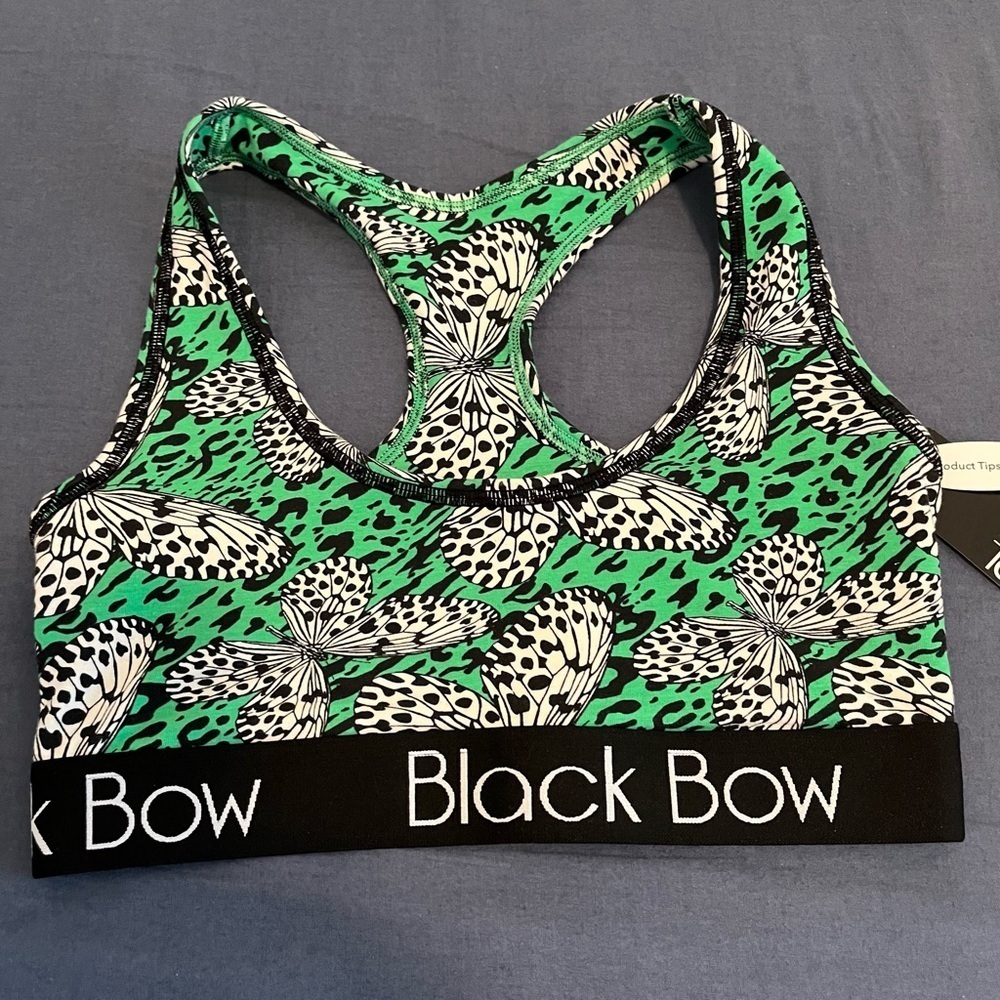Felina Women's Green Floral Sports Bra